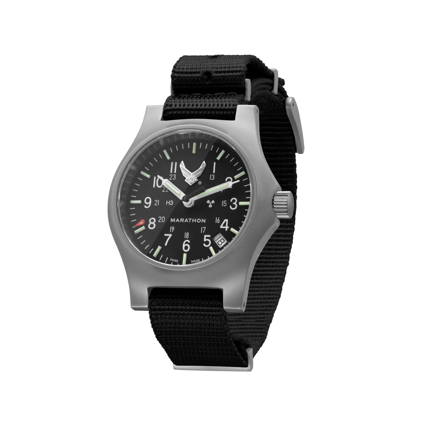 Marathon Re-Issue Stainless Steel Quartz Officer's Watch USAF