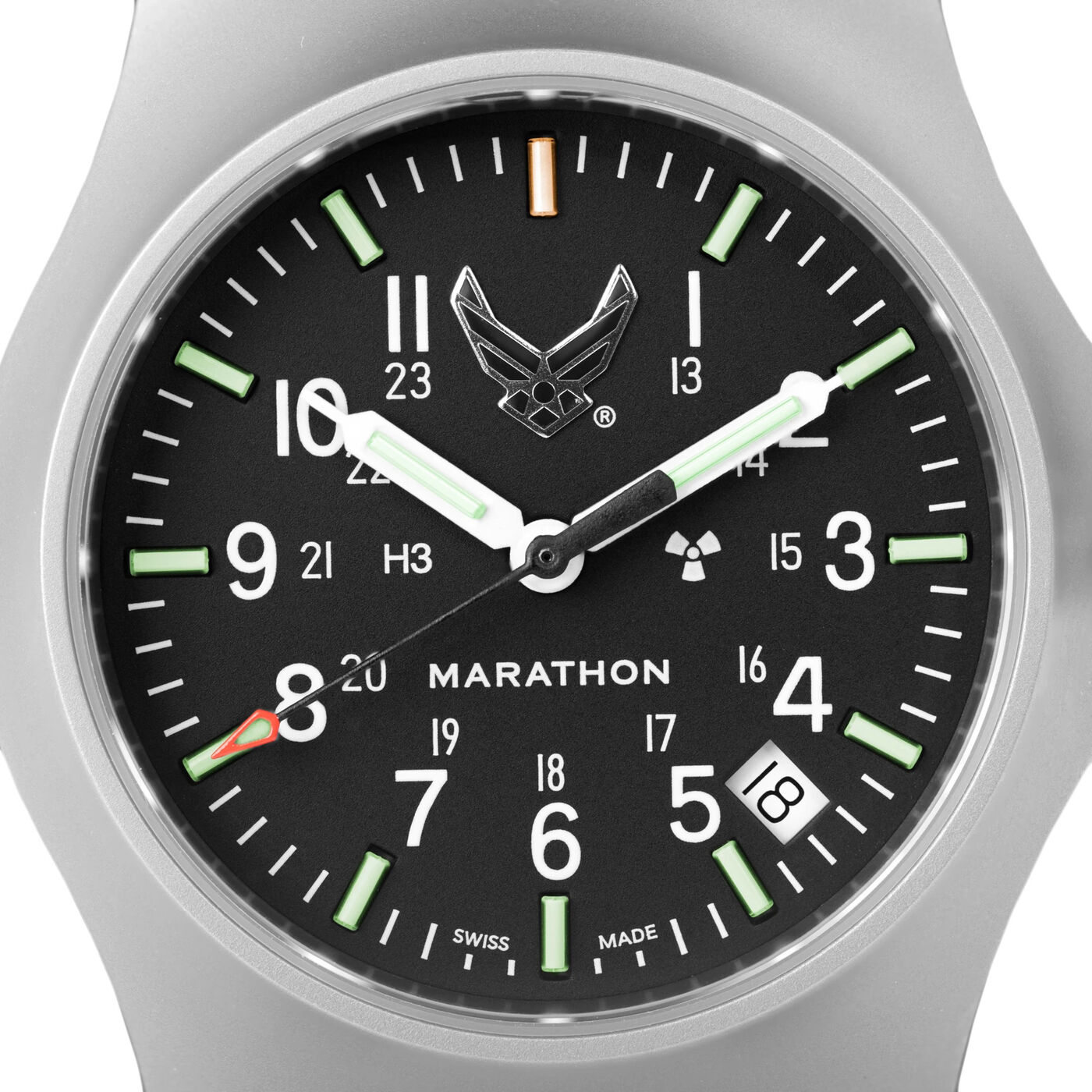 Marathon Re-Issue Stainless Steel Quartz Officer's Watch USAF