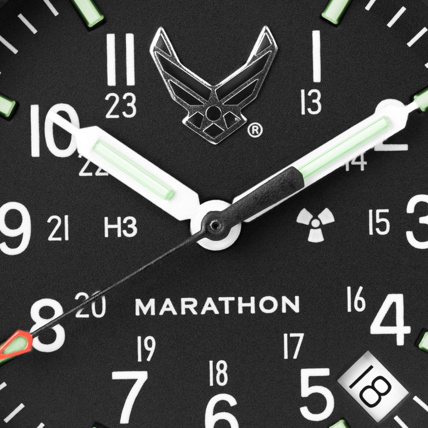 Marathon Re-Issue Stainless Steel Quartz Officer's Watch USAF