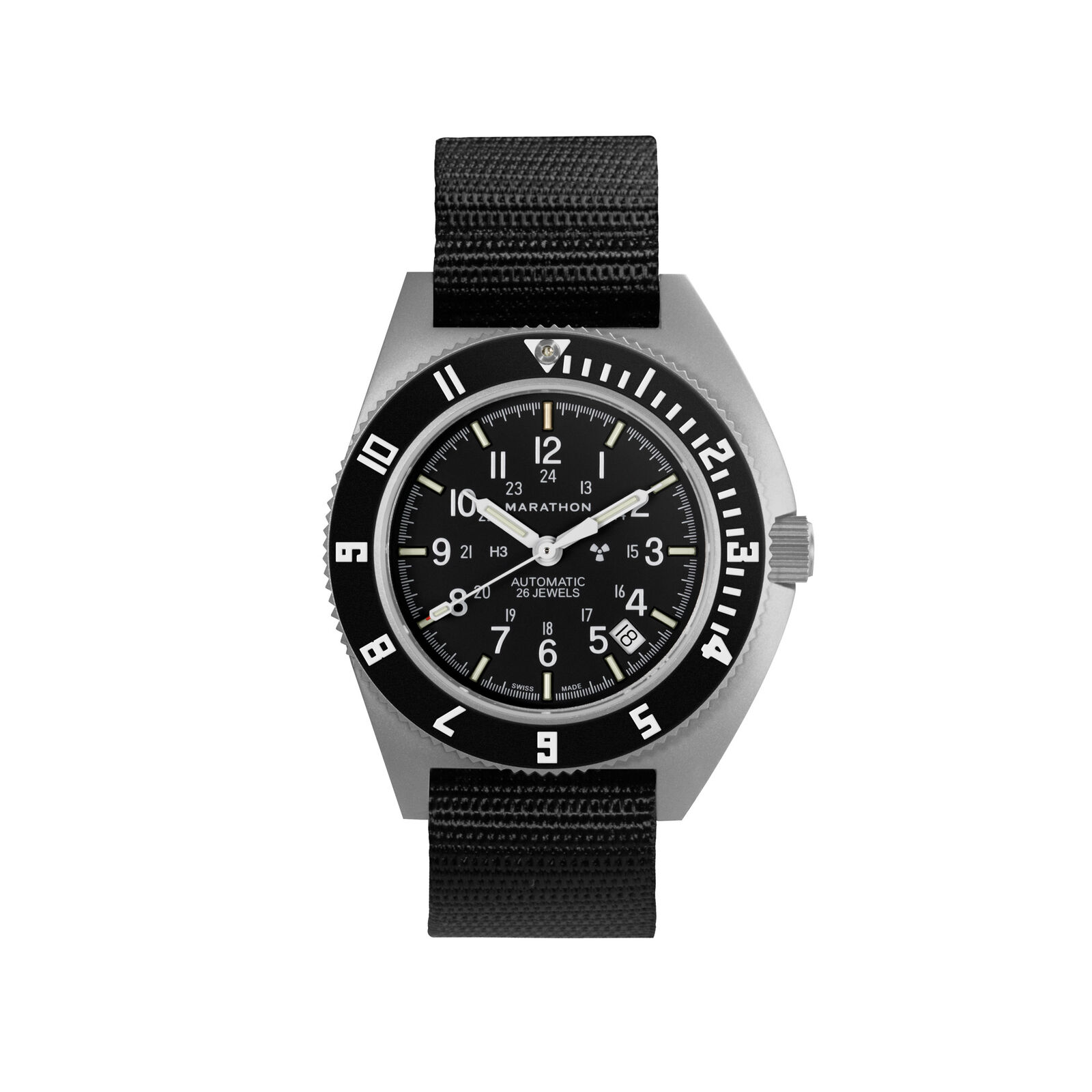 Marathon Steel Navigator Watch with Date Automatic