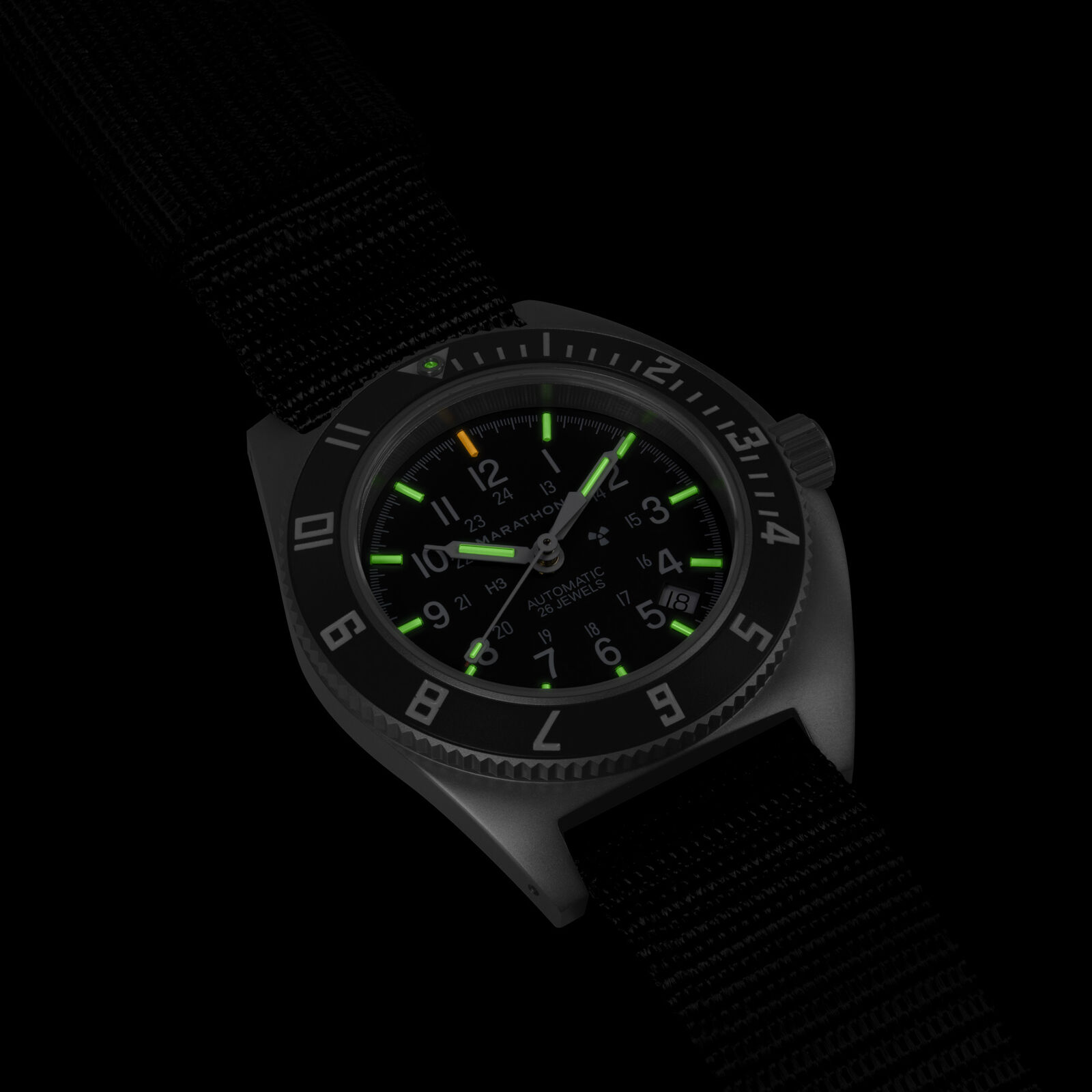 Marathon Steel Navigator Watch with Date Automatic