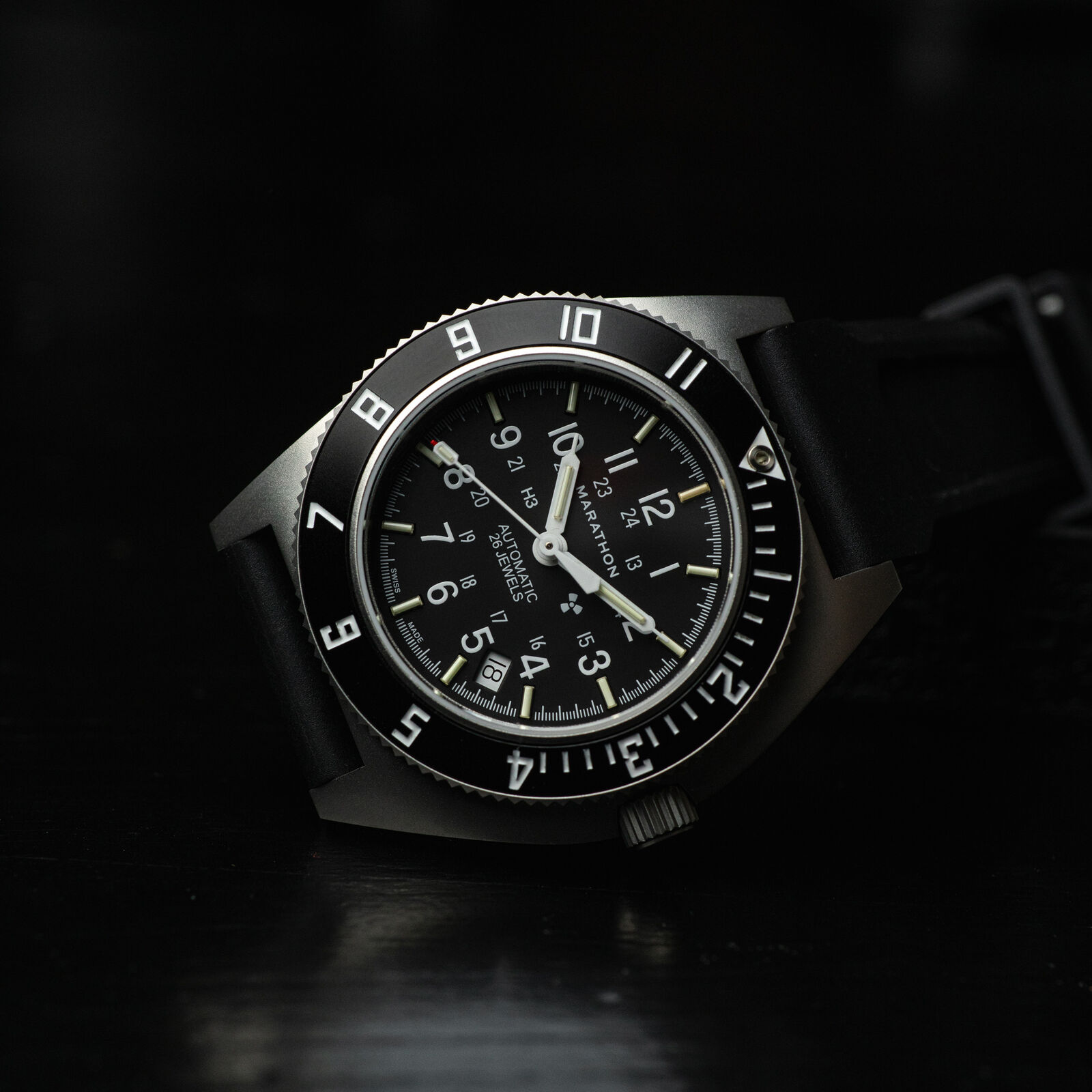 Marathon Steel Navigator Watch with Date Automatic